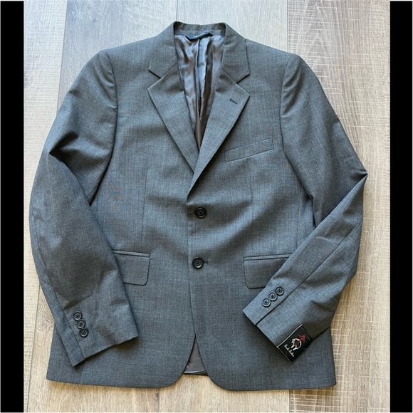 Boys Brooks Brothers Fleece Blazer in Gray Size 16 - Picture 1 of 7